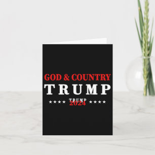 Gott und Land Trump 2024 Gott Trump Karte