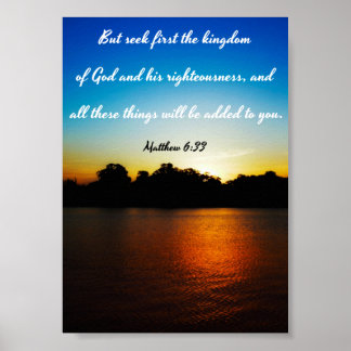 Gott und seine Rechtschaffenheit - Bibel Poster