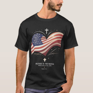 Gott & Vaterland – 4. Juli Christliche Kunst T-Shirt