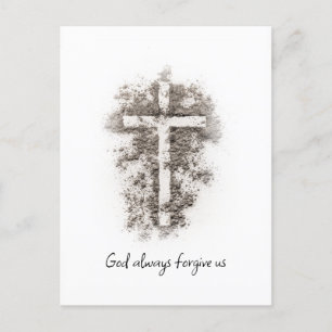 Gott vergib uns immer postkarte