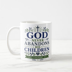 Gott verlässt seine Kinder nie Klassischer Christl Kaffeetasse