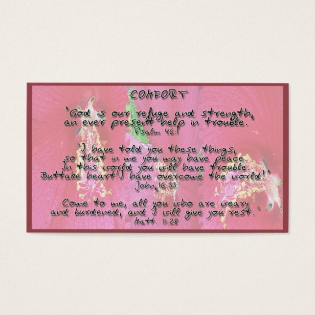 Gott verspricht Komfort (Vorderseite)