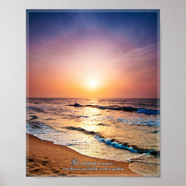 Gott versteht unsere Gebete auch wenn.. Poster (Vorne)