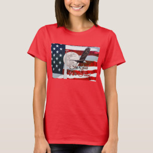 Gott vertrauen wir dem T - Shirt der Frauen