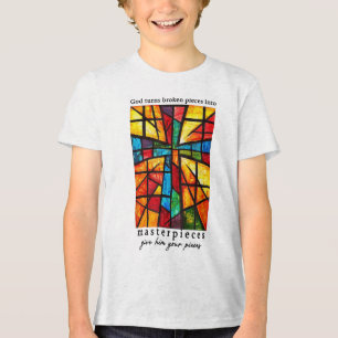 Gott verwandelt zerbrochene Stücke in Meisterwerke Tri-Blend Shirt