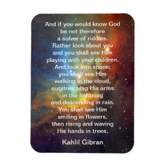 Gott von Kahlil Gibran Magnet