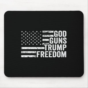 Gott Waffen Trump Freiheit - Christlich Lustig Pro Mousepad