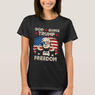 Gott Waffen Trump Freiheit Republikaner Konservati T-Shirt