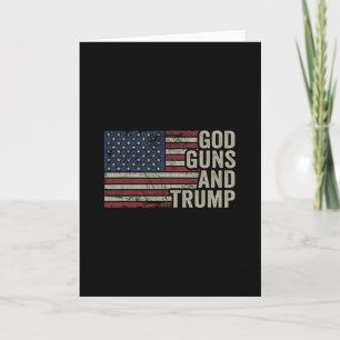 Gott Waffen Und Trump - Pro Gott Waffe Lustiger Re Karte