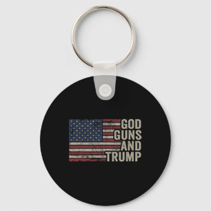 Gott Waffen Und Trump - Pro Gott Waffe Lustiger Re Schlüsselanhänger