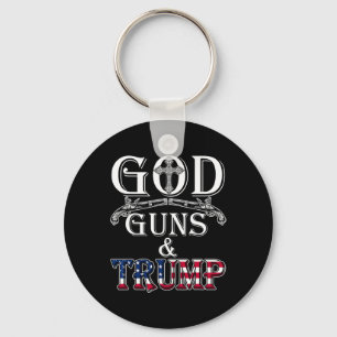 Gott Waffen und Trump Shirt 2. Änderungsantrag zu Schlüsselanhänger
