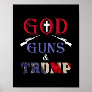 Gott Waffen Und Trump Trump Republikaner Poster