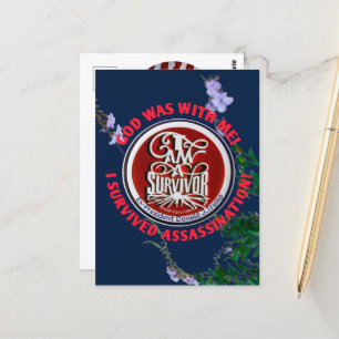 "GOTT WAR MIT MIR" ICH BIN EINE ÜBERLEBENDE Postka Postkarte