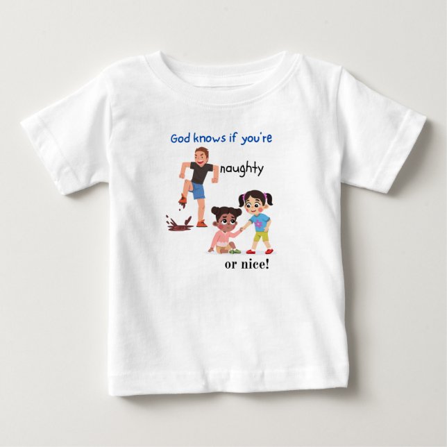 Gott weiß baby t-shirt (Vorderseite)