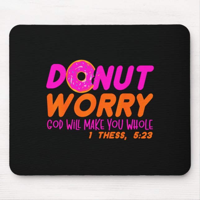 Gott wird dich ganz lustig Männer Frauen Jesus Dou Mousepad (Vorne)