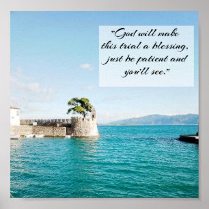 Gott wird diese Prüfung zu einem Segen machen, chr Poster
