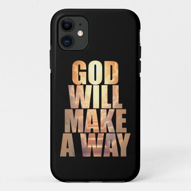 Gott wird einen Weg Christlichen Glaube schaffen Case-Mate iPhone Hülle (Rückseite)