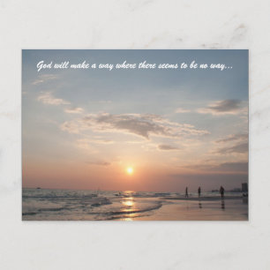 Gott wird einen Weg finden, wo es keinen Weg zu ge Postkarte