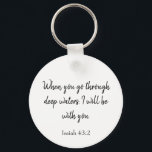 Gott wird mit dir Bible Verse sein Schlüsselanhänger<br><div class="desc">Eine wunderschöne Schrift,  in diesem Schlüsselanhänger steht: "Wenn du tief durch das Wasser gehst,  werde ich bei dir sein." Ein tolles Geschenk für einen geliebten,  bestellen Sie noch heute Ihren!</div>