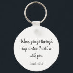 Gott wird mit dir Bible Verse sein Schlüsselanhänger<br><div class="desc">Eine wunderschöne Schrift,  in diesem Schlüsselanhänger steht: "Wenn du tief durch das Wasser gehst,  werde ich bei dir sein." Ein tolles Geschenk für einen geliebten,  bestellen Sie noch heute Ihren!</div>