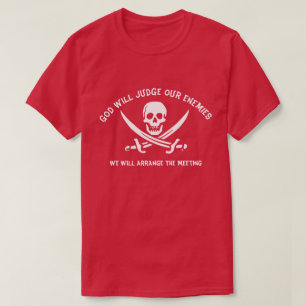 Gott wird unseren Feind beurteilen, Text bearbeite T-Shirt