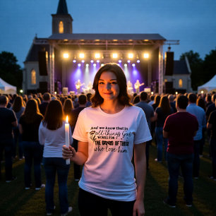 Gott wirkt zum Guten für die, die ihn lieben Tri-Blend Shirt
