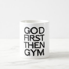 Gott zuerst, dann Gym Tasse – Christliche Workout
