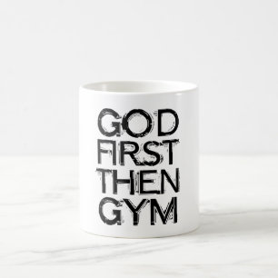 Gott zuerst, dann Gym Tasse – Christliche Workout