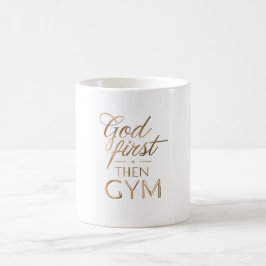 Gott zuerst, dann Gym Tasse – Christliche Workout