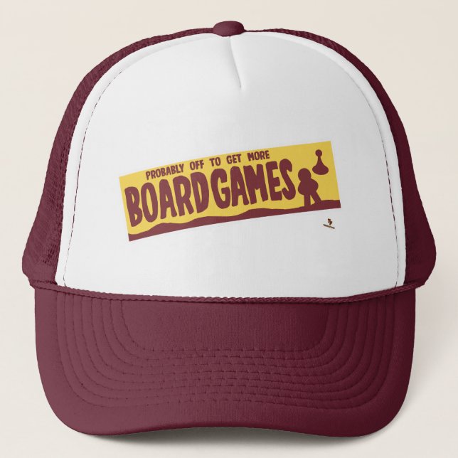 Gotta Get Boardgames Retro Tourist Thema Spaß Truckerkappe (Vorderseite)