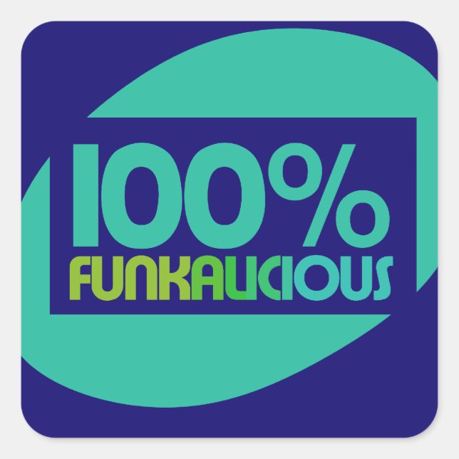 Gotta Liebe der Funk Quadratischer Aufkleber (Vorderseite)