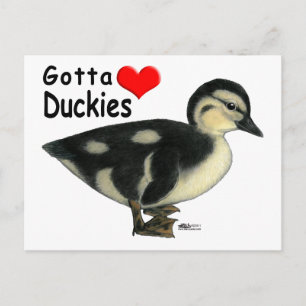 Gotta Liebe Duckies Postkarte