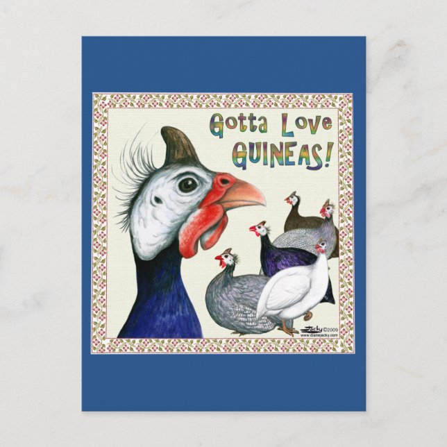 Gotta Liebe Guinea! Postkarte (Vorderseite)