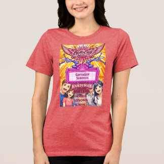 GottaGuy Services Anime Handyman Home Solution Tri-Blend Shirt