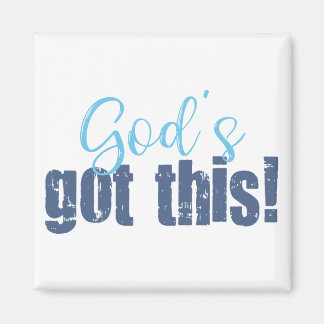 Götter got blau magnet