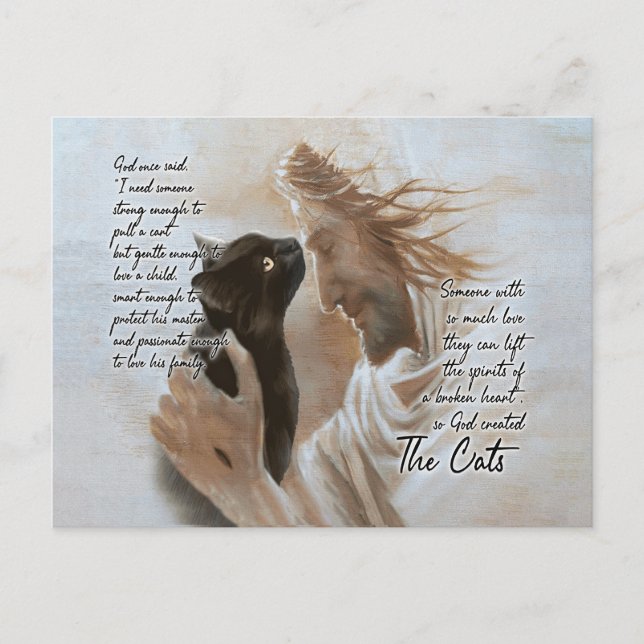 Götter Jesus White Horses Mauer - Wohngestaltung Postkarte (Vorderseite)
