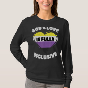 Götter Liebe Voll inklusives nichtbinäres Herz Enb T-Shirt