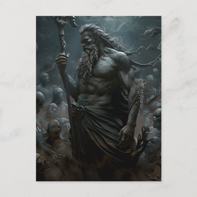 Götter & Monster - Poseidon  Postkarte (Vorderseite)