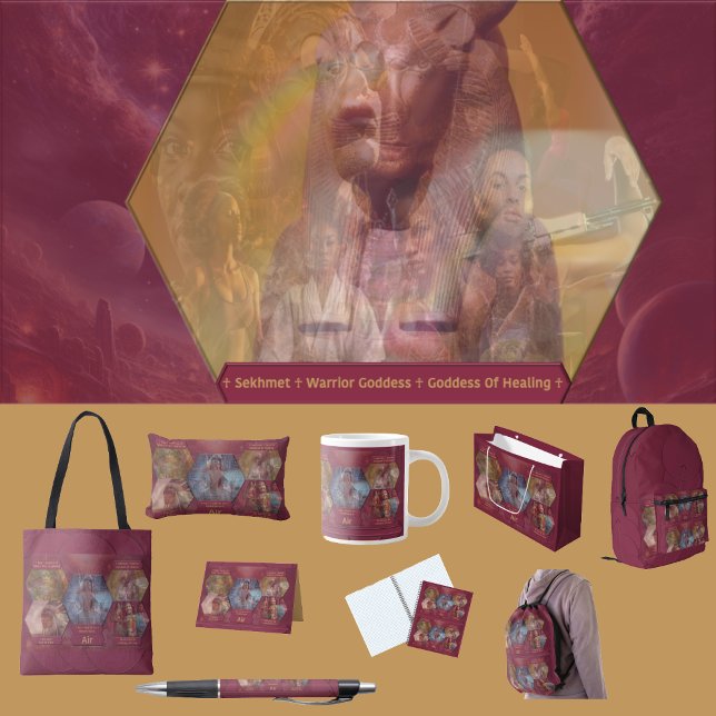 „Götter und Göttinnen der Luft“ Notizbuch (Get the full “Gods + Goddesses Of Air” collection at:  https://bit.ly/OurAncestorsZazzle
)