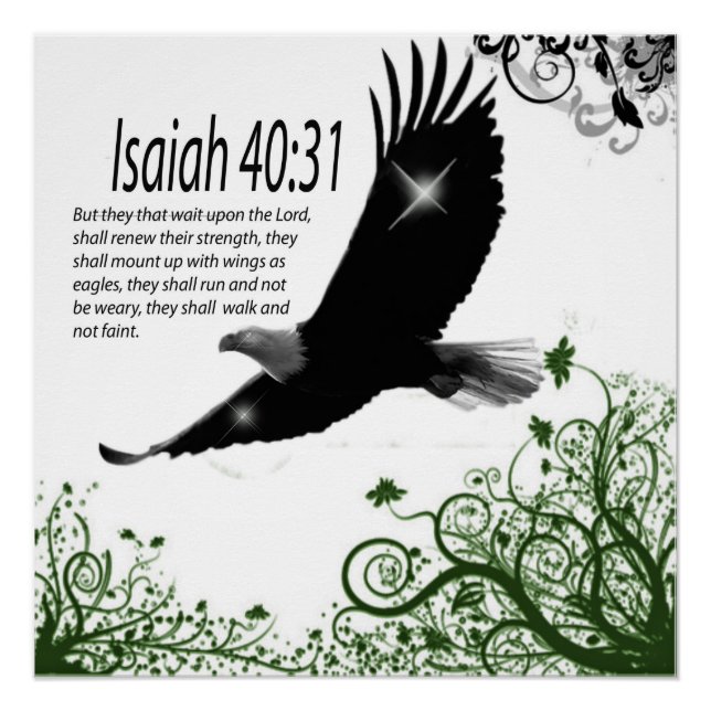 Götter Wort - Poster-Isaiah 40:31 Poster (Vorderseite)