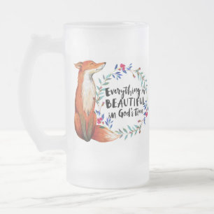 Götter Zeitfüchse Mattglas Bierglas