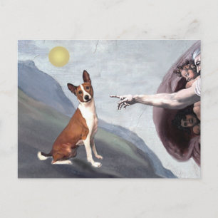 Gottes Basenji Postkarte