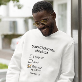 GOTTES CHRISTMAS CHECKLIST Christliche Männer Sweatshirt