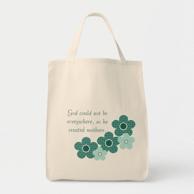 Gottes erschaffene Mütter Gemusterte Blume Tasche, Tragetasche (Vorne)