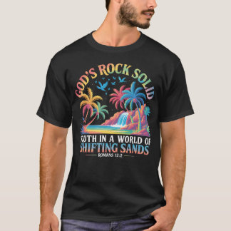 Gottes Fels Fester Brecher Fels Strand Vbs 2025 T-Shirt