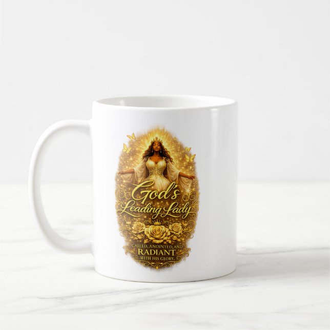 Gottes führende Dame Kaffeetasse (Links)