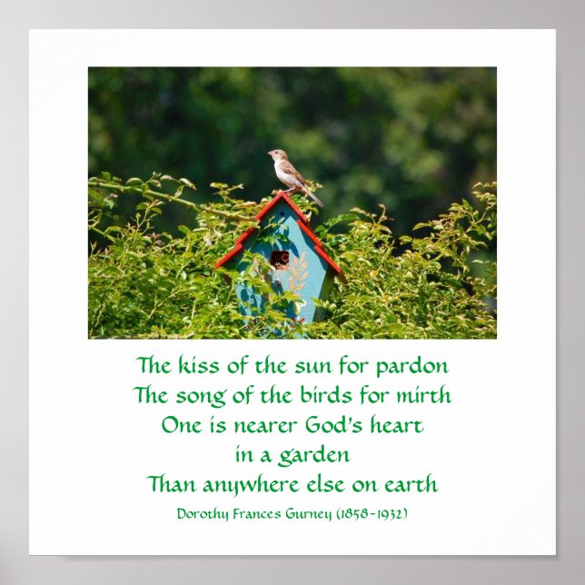 Gottes Garten (Gedicht) - Plakat / Druck (Vorne)