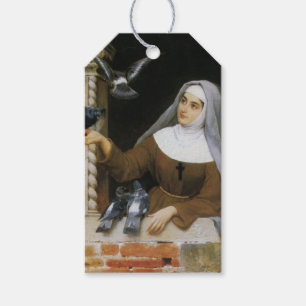 Gottes Geschöpfe (Christliche Nonne füttert Tauben Geschenkanhänger