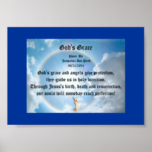 Gottes Grace-Poesie Poster