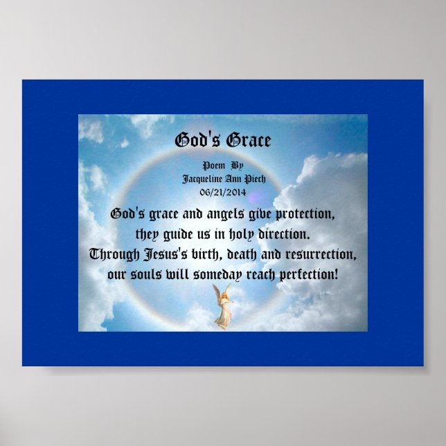 Gottes Grace-Poesie Poster (Vorne)